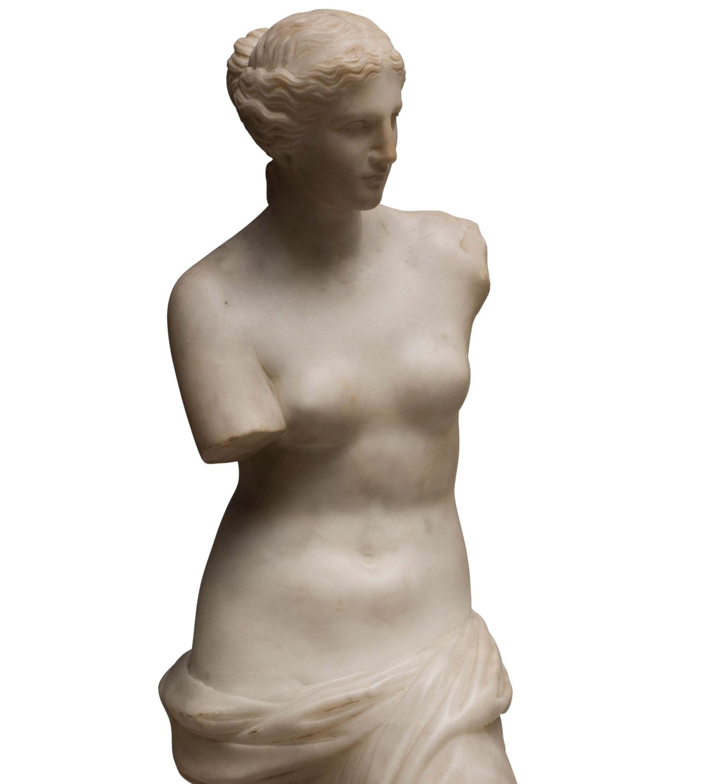 Carrara Marble Sculpture Copy Of Venus De Milo By French Sculptor, Circa 1820 photo furniture