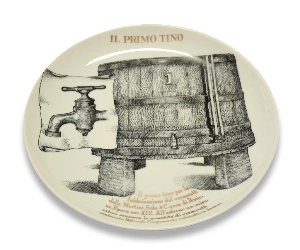 Il Primo Tino Plate For Martini & Rossi, By P. Fornasetti, 1960s photo for sale
