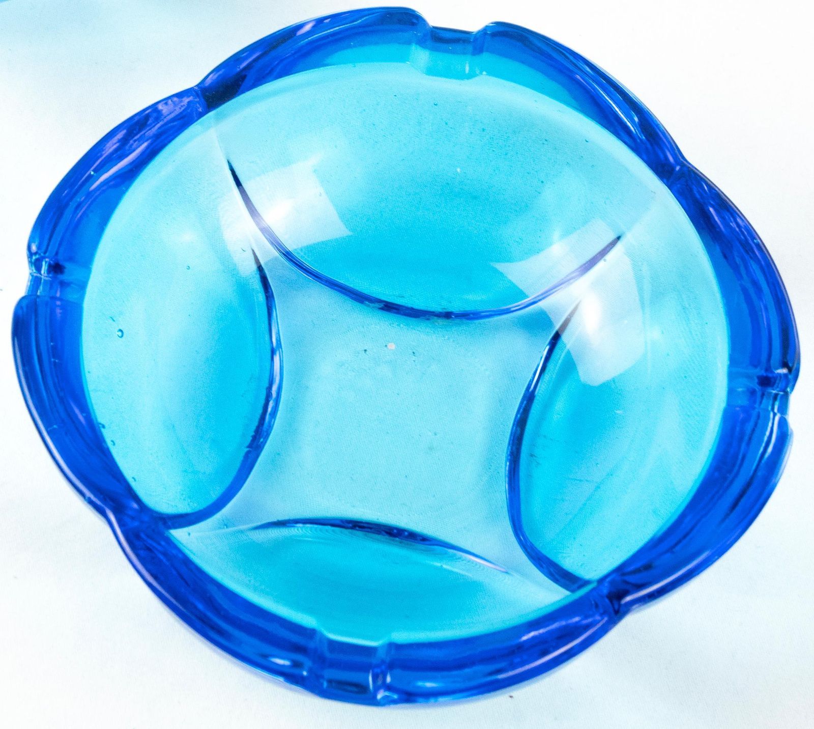 Set Of Four Vintage Cobalt Blue Ashtrays, Italy, 1970s photo for sale
