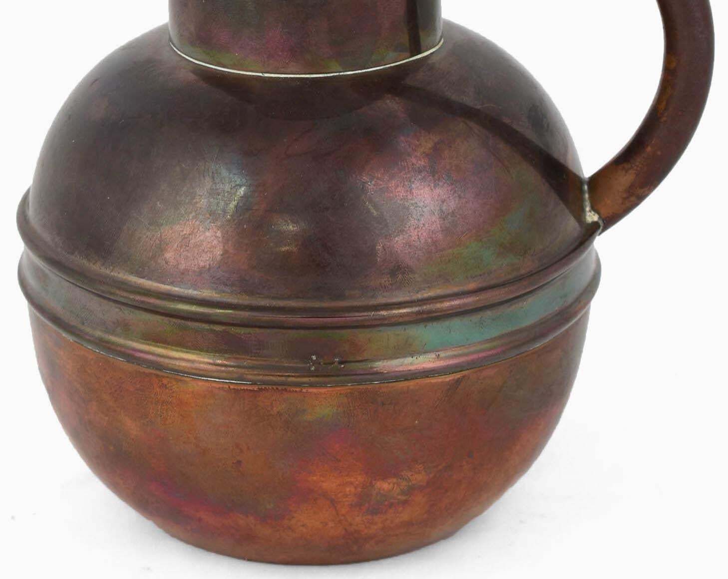 Vintage Art Nouveau Copper Jug By H. Loveridge & Co., England Early 20th Century photo Home Decor