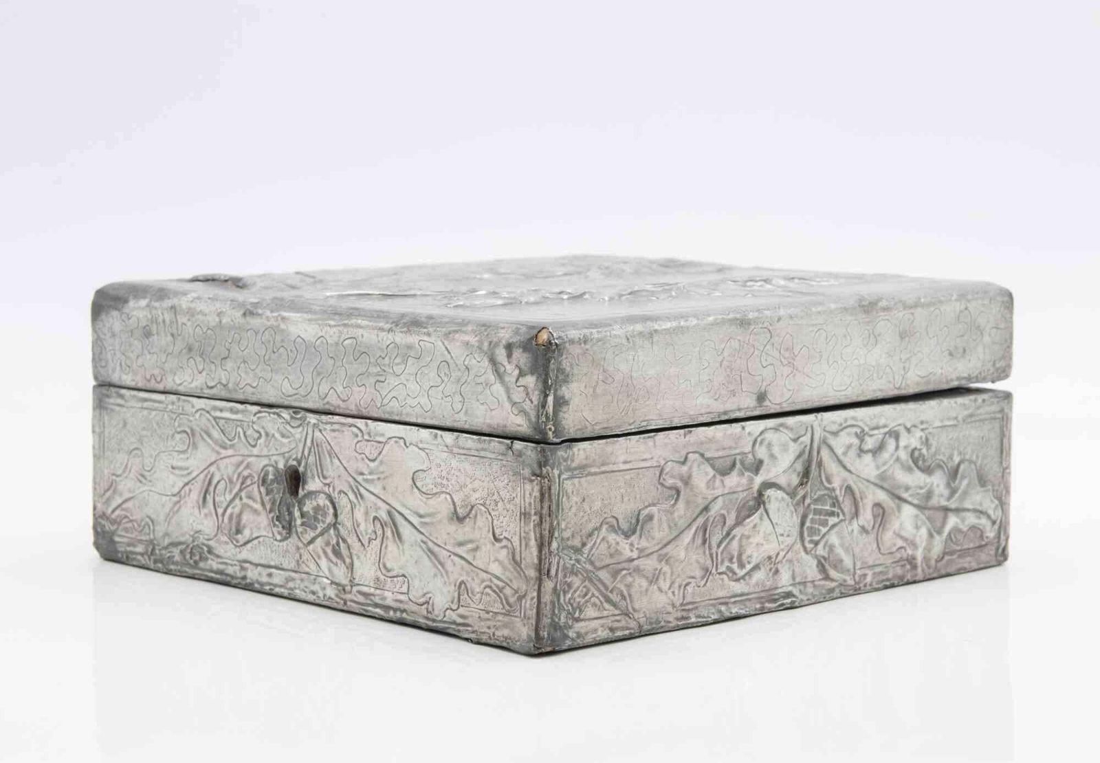 Pewter Rectangular Box, Italy, Early 20th Century photo furniture