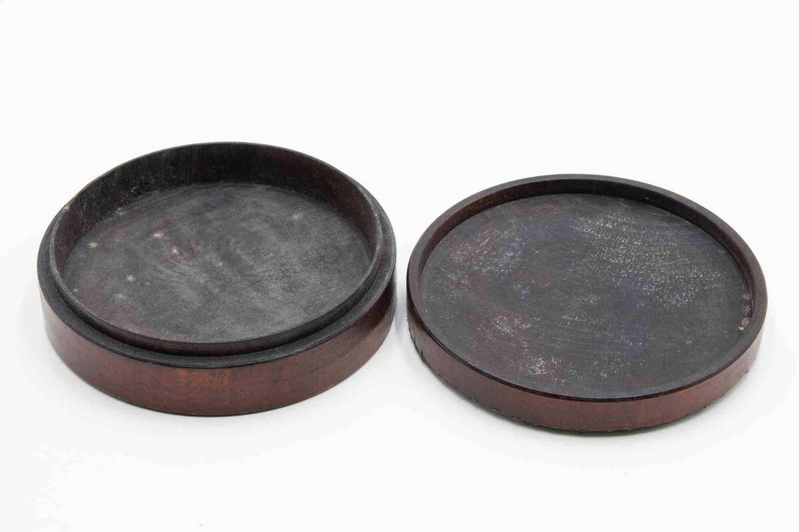 Vintage Pewter And Wooden Round Box, Italy, Early 20th Century photo 153.0