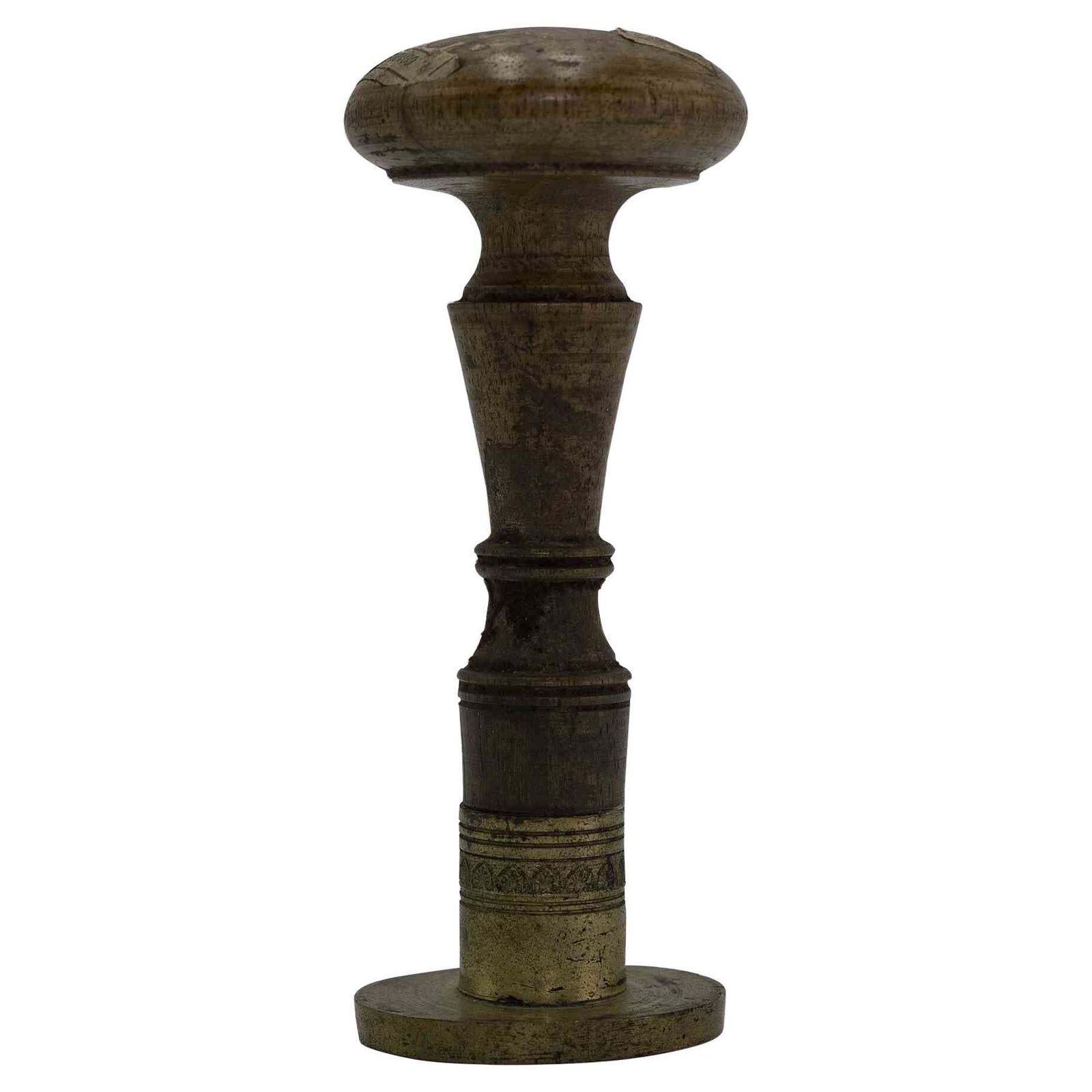 Metal Stamp With Wooden Handle, Italy, 19th Century