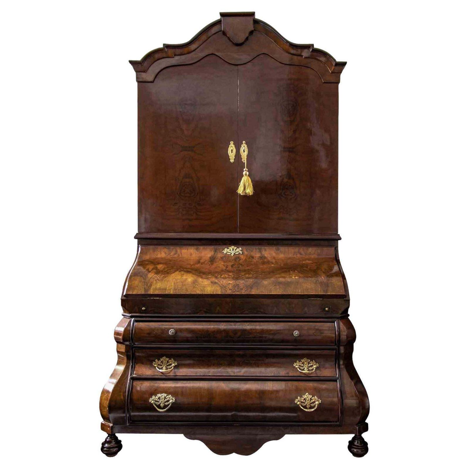 Vintage Wooden Highboard, Early 20th Century
