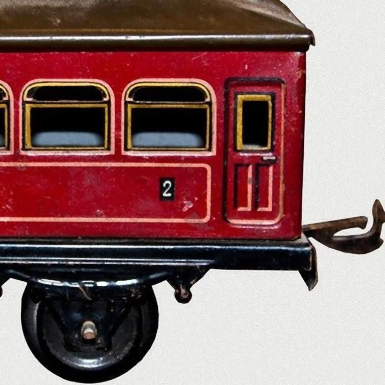 Vintage Toy, Karl Bub 7 Window Passenger Coach, Made In Germany photo Home Decor