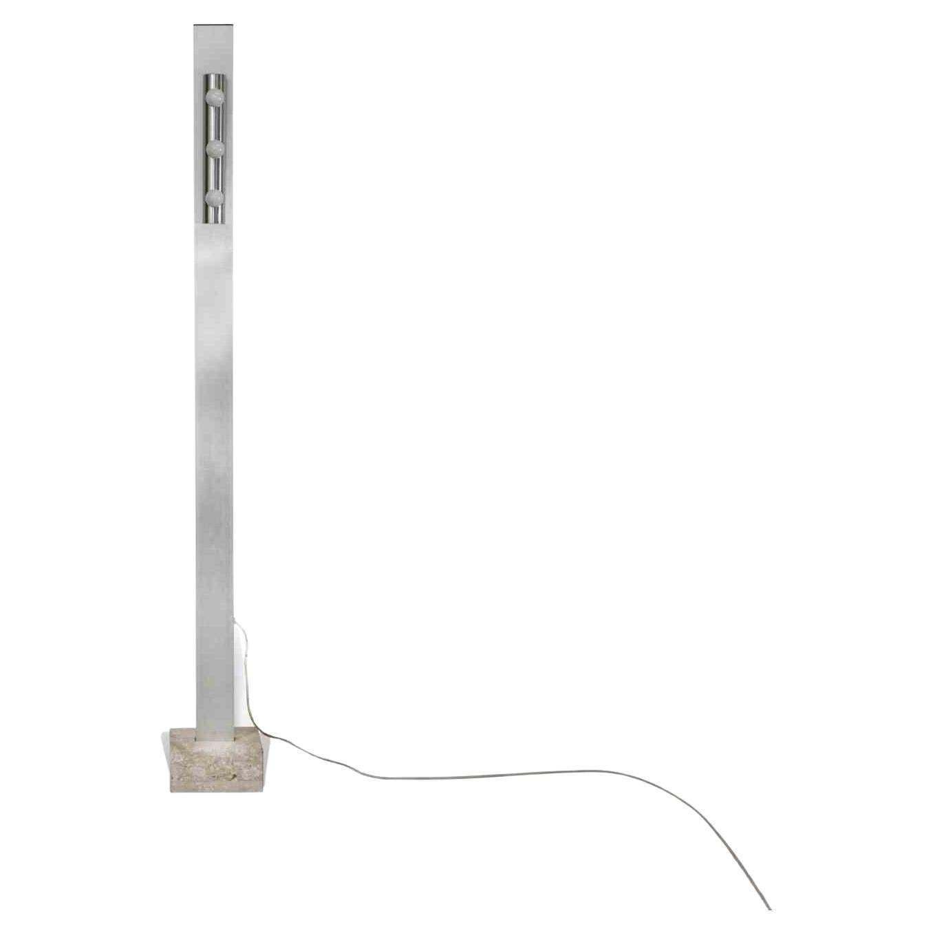 Vintage Chromed Floor Lamp By Targetti, Italy, 1970s photo furniture