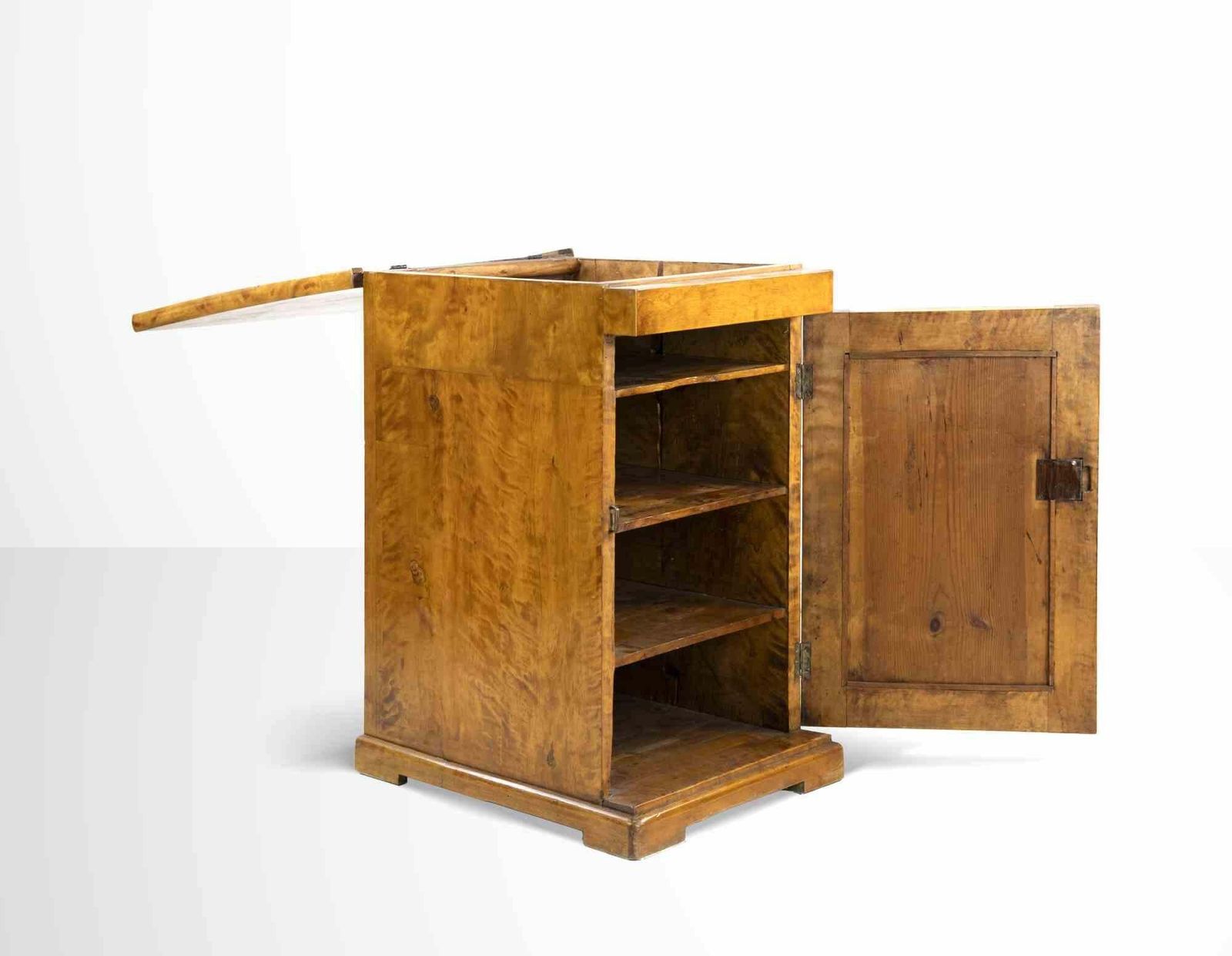 Pair Of French Empire Style Walnut Night Tables, Late 19th Century photo for sale