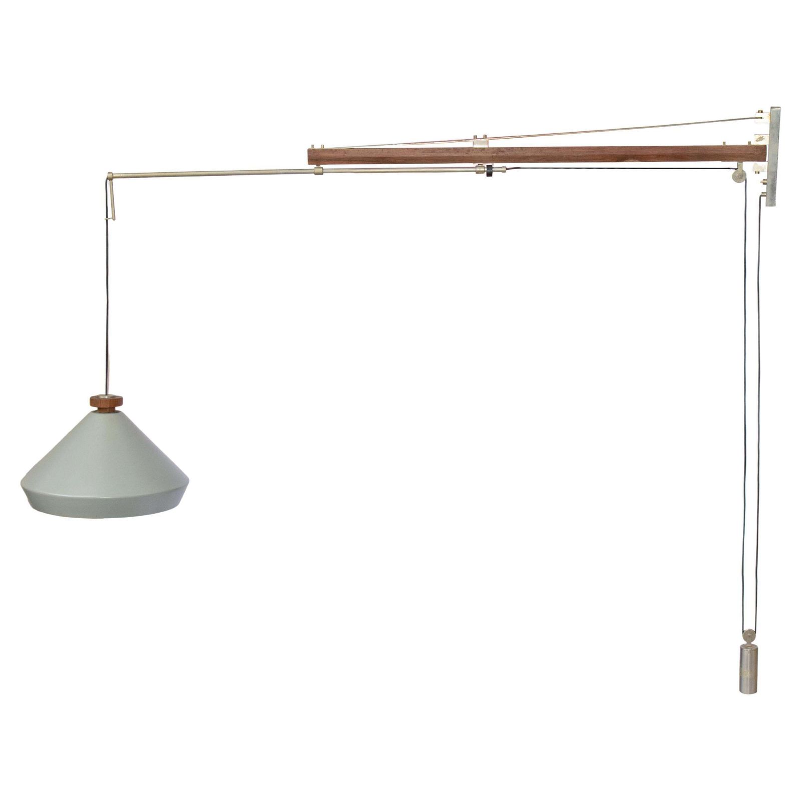 Lamp Model "177a" Saliscendi By Tito Agnoli For O Luce, Italy 1957.