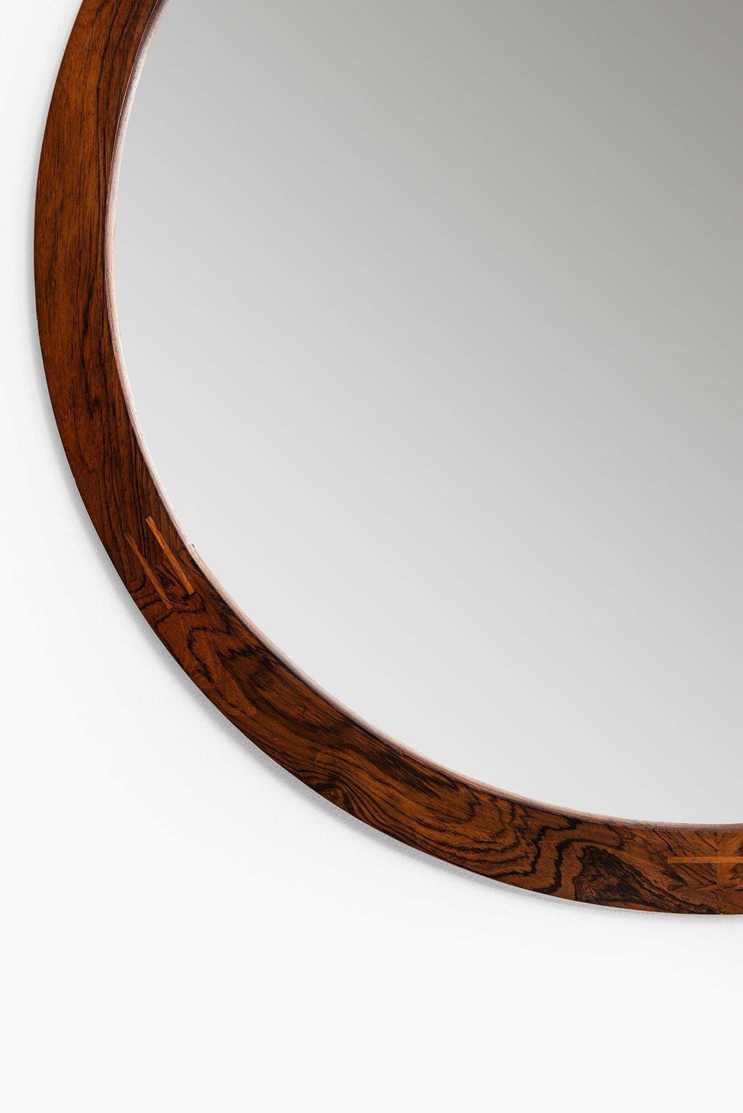 Aksel Kjersgaard Round Mirror In Rosewood By Odder In Denmark photo 2976.0