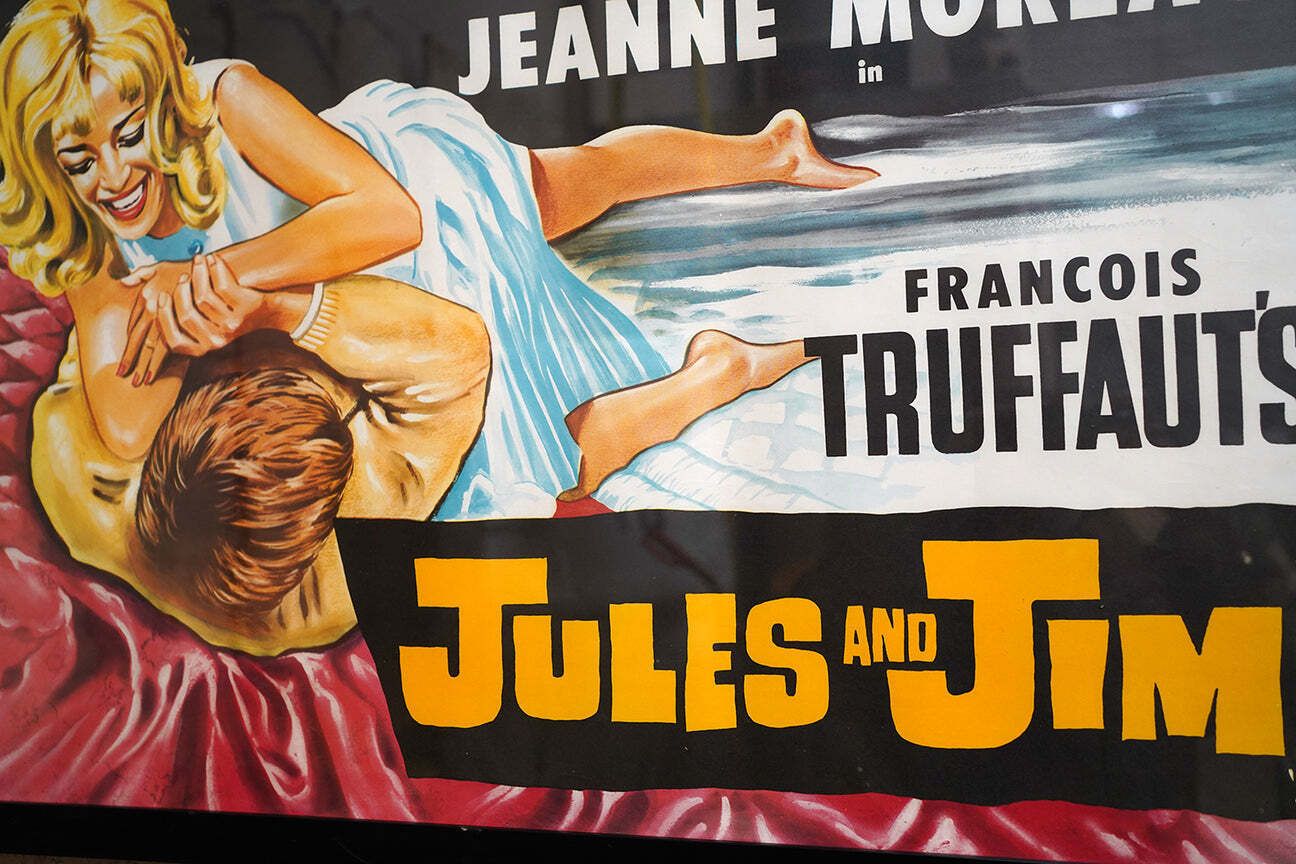 An Original British Quad Cinema Poster For Francois Truffaut’s Jules And Jim C.1962 photo Art