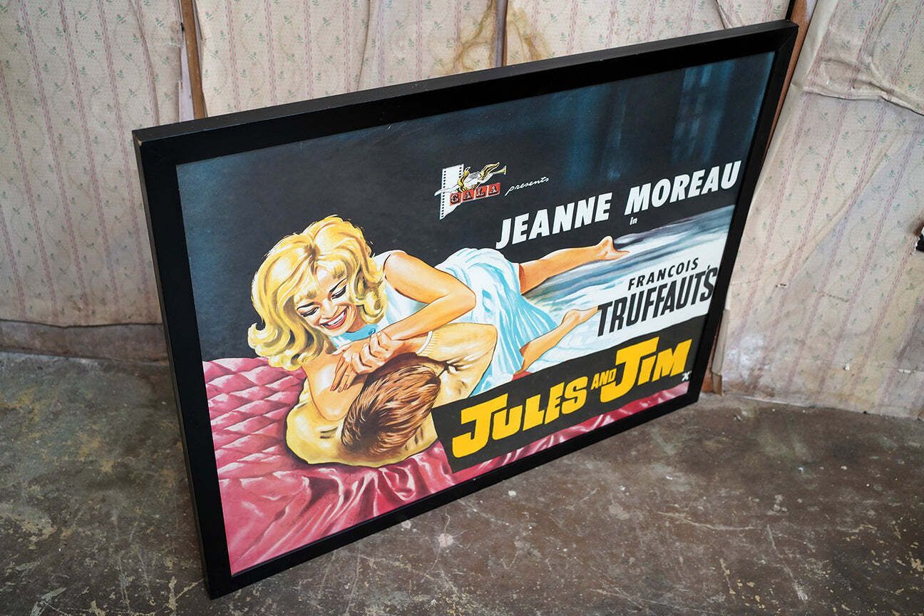 600.0 An Original British Quad Cinema Poster For Francois Truffaut’s Jules And Jim C.1962 photo
