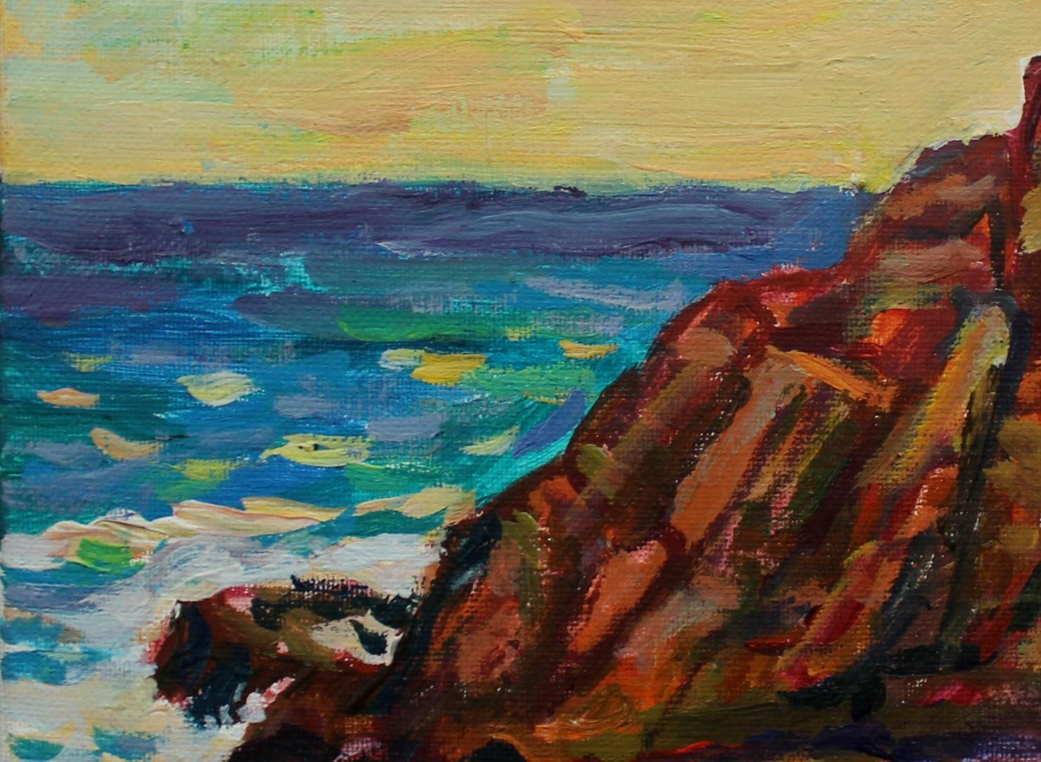Marek Niedojadłorocks In Spain   21 Century, Oil Landscape Painting, Colourful2008 photo for sale