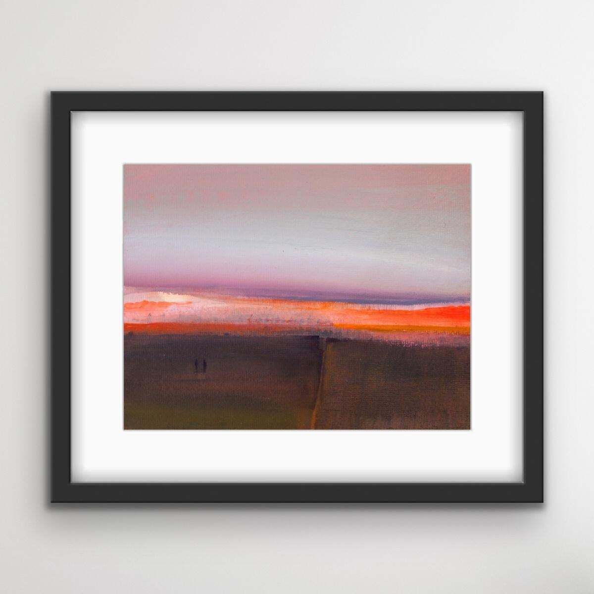 Barbara Hubertlandscape IV   Acrylic Landscape Painting, Muted Colors With Bright Accents2017 photo 248.0