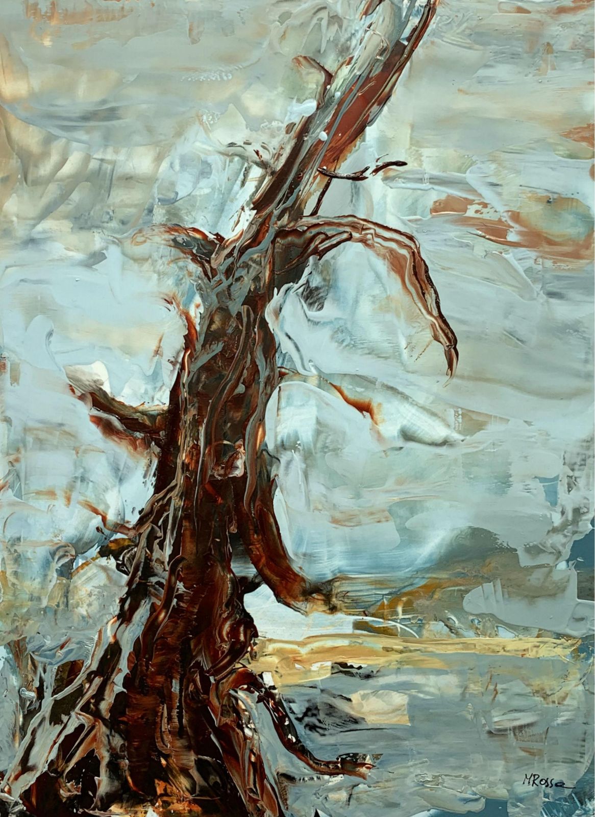 Monika Rossalandscape   Xxi Century Acrylic Painting, Abstaction & Figurative