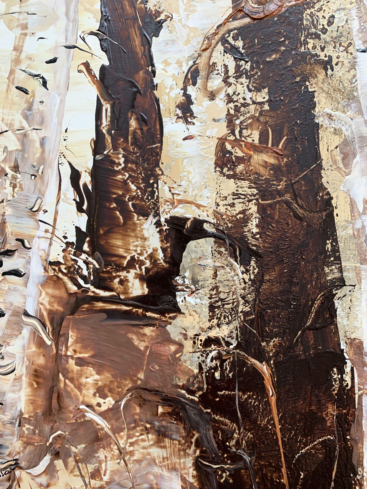 Monika Rossalandscape   Xxi Century Acrylic Painting, Abstaction & Figurative photo for sale
