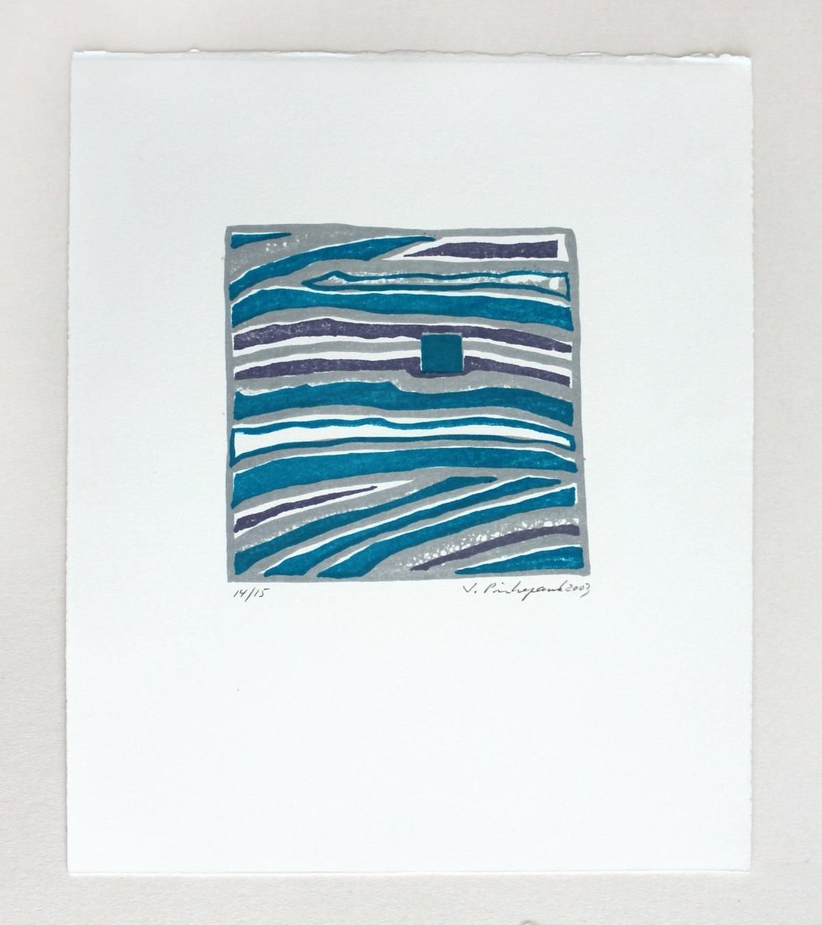 Sabine Pinkepankcomposition III   Xxi Century, Mixed Media Abstract Print, Colourful2003 photo furniture