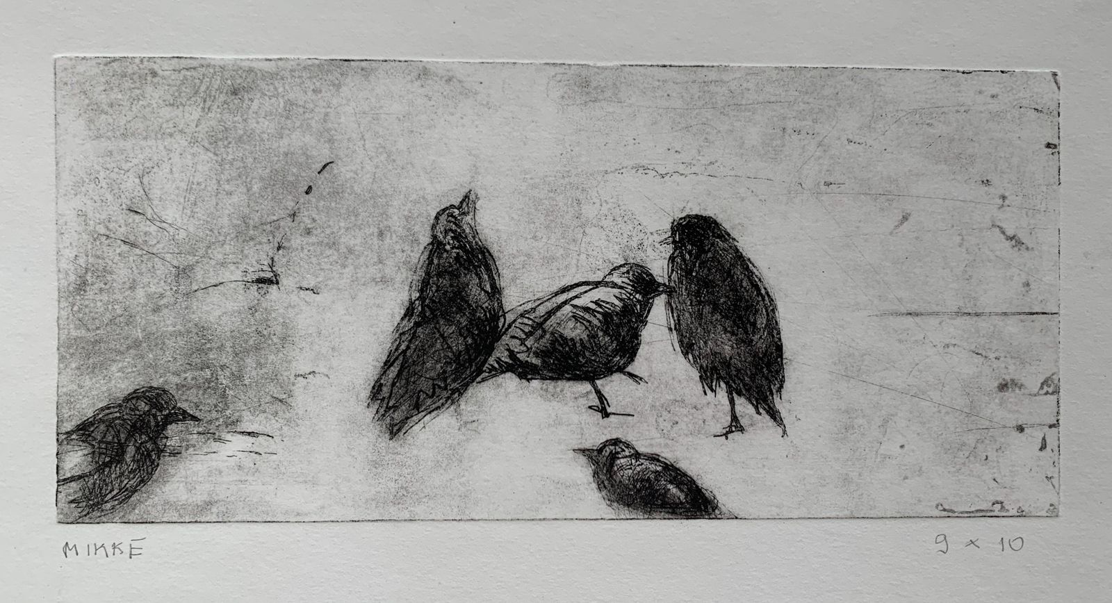 Anna Mikkebirds   Xxi Century, Figurative Print, Black And White, Animals2009 photo for sale