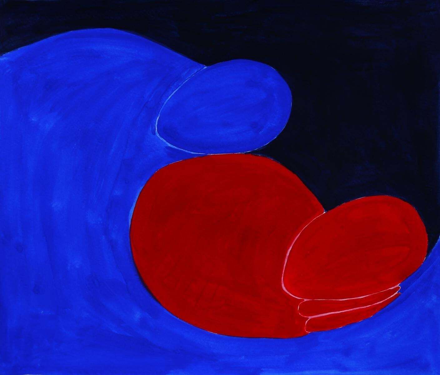 Waleria Matelskain Morpheus' Arms Figurative Painting On Paper, Young Art, Vibrant, European Art2024