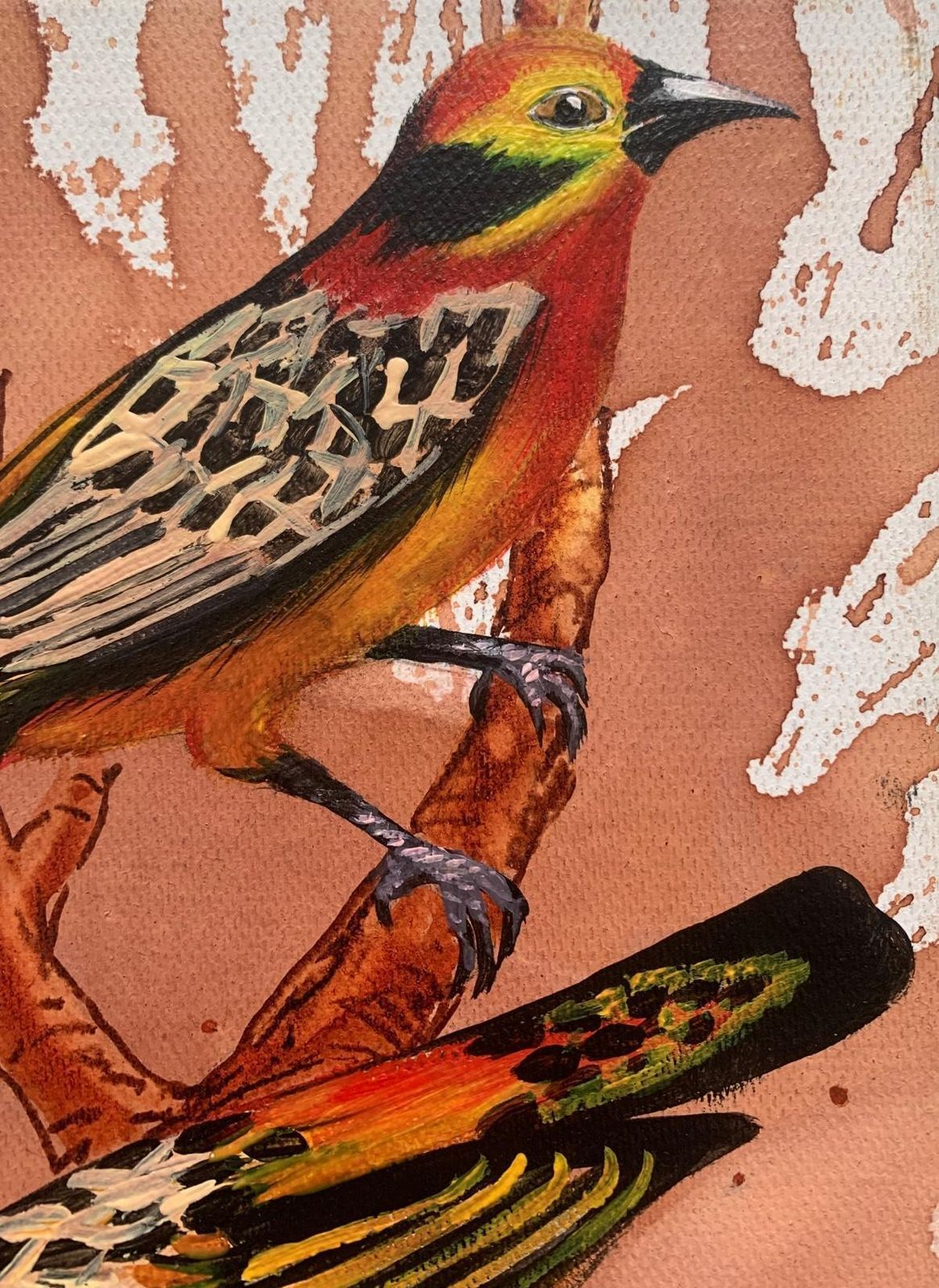Magdalena Nałęczbirds 5. Figurative Small Scale Oil Painting, Realistic, Animals, Polish Art2024 photo vinterior