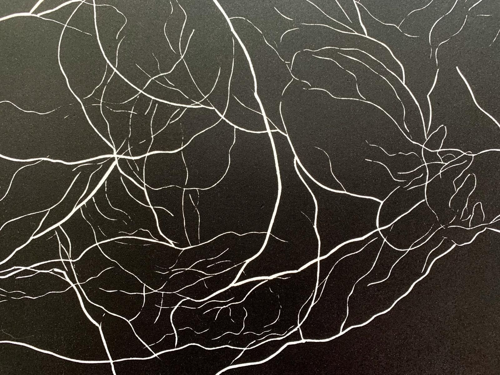 Luiza Kasprzykclash   Young Artist, Figurative Print, Linocut, Black & White2020 photo Art
