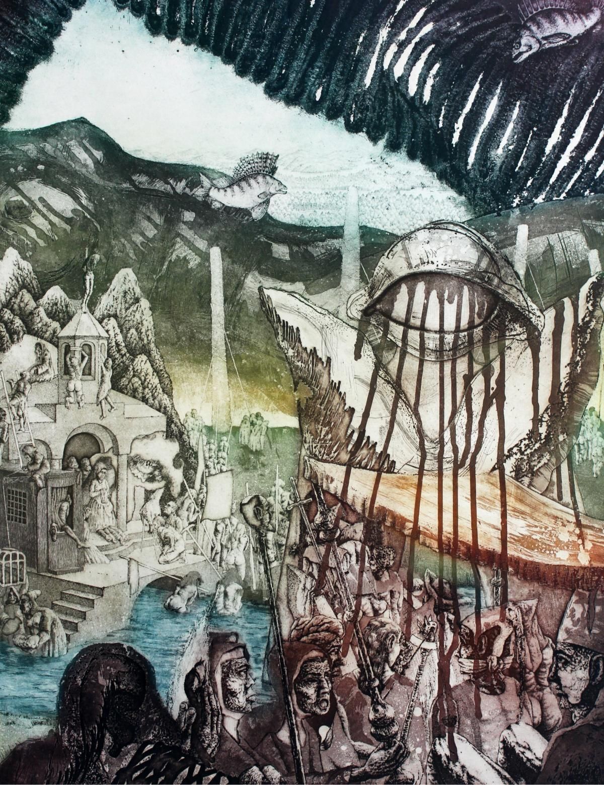Rober Bartelcrusade  Contemporary Graphics, Etching, Aquatint, Xxi Century1991