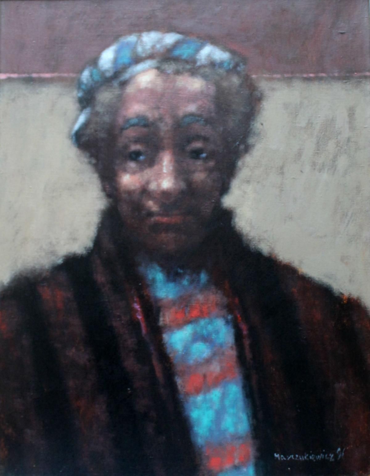Adam Marczukiewiczportrait   21 Century,  Figurative Oil Painting, Dark Tones1996