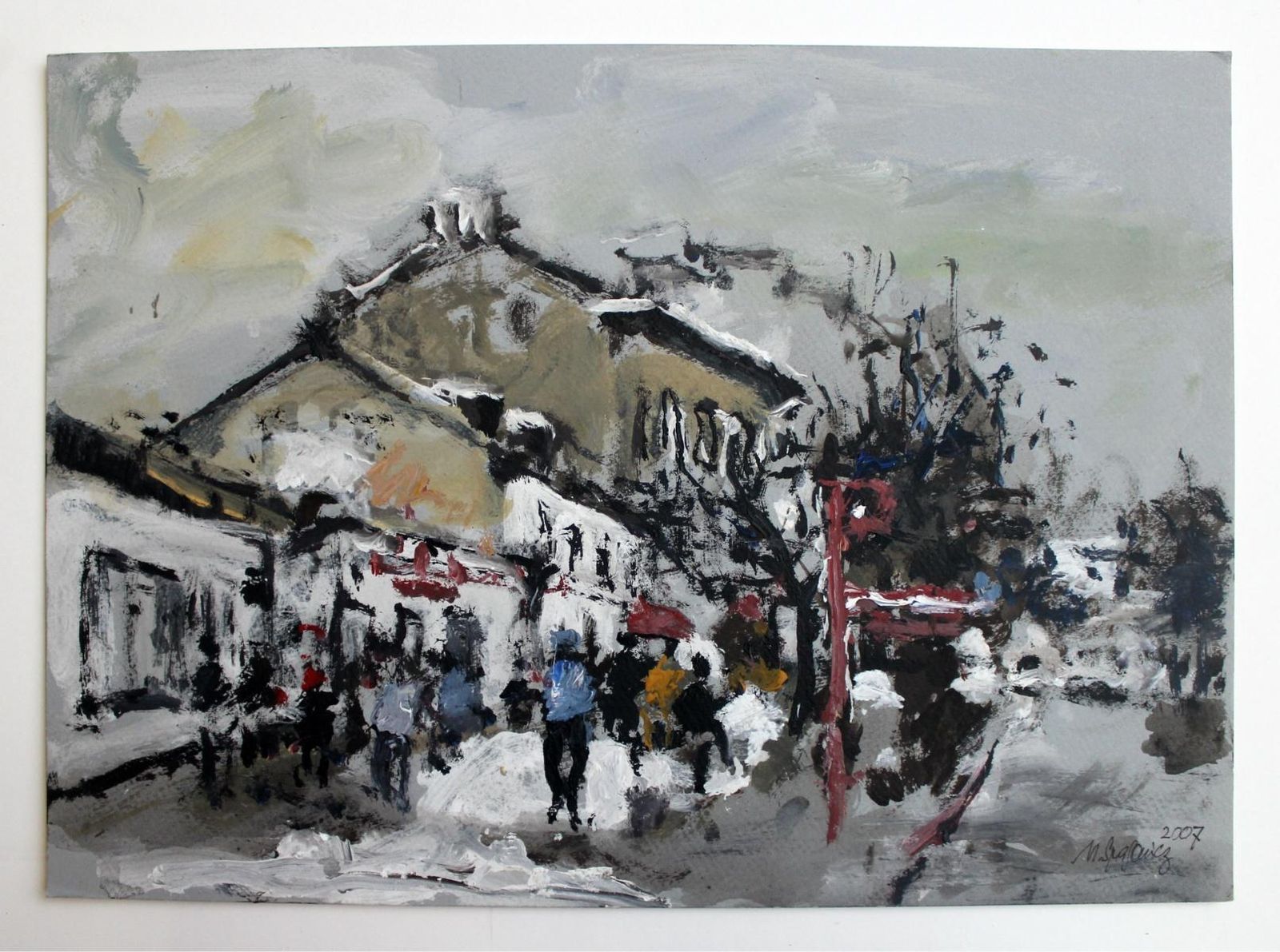 Magdalena Spasowiczwarsaw. The New Town   Xxi Century, Oil On Cardboard, Figurative, Landscape2007 photo furniture