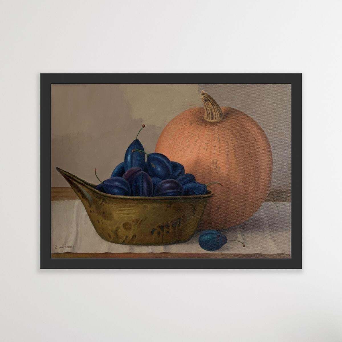 Zbigniew Wozniakstill Life With Pumpkin   Figurative Oil Painting, Realism, Polish Art2020 photo vinterior