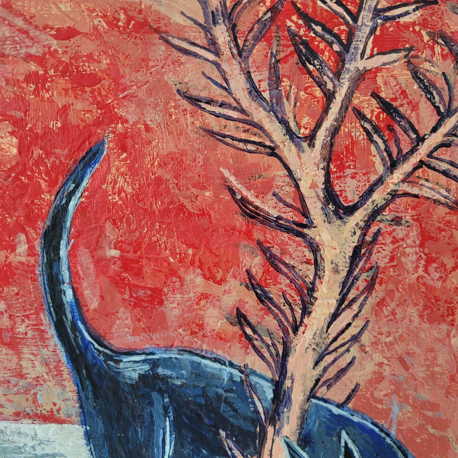 Art Józef Chyżydance   Contemporary Figurative Acrylic Painting, Animal, Xxi Century2014 photo