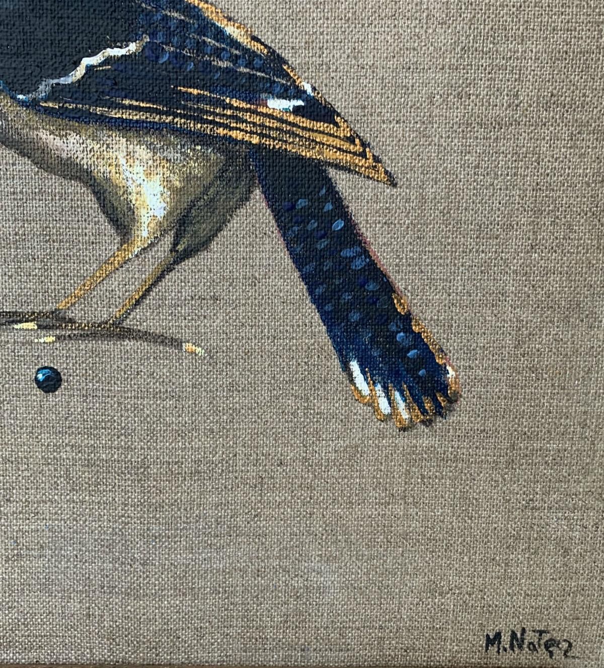Magdalena Nałęczuntitled. Figurative Actylic Painting, Bird, Realistic, Polish Artist2020 photo Art