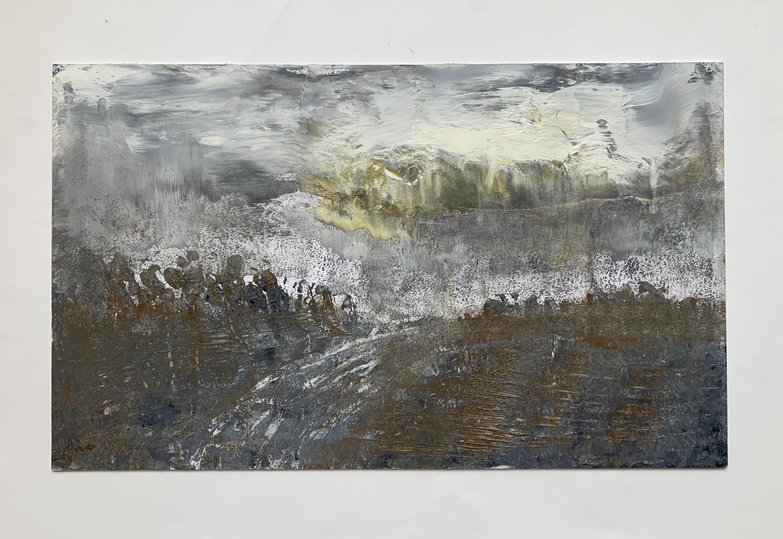 Monika Rossalandscape   Xxi Century, Contemporary Oil & Acrylic Painting, Abstraction2018 photo furniture