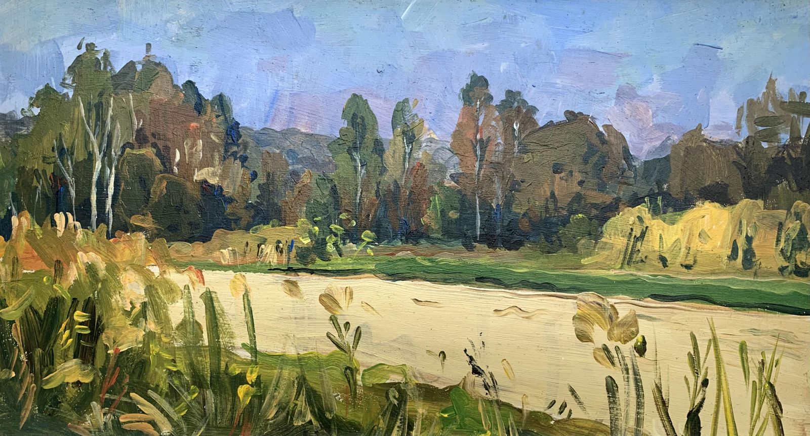 Janusz Szpytseptember   Xxi Century, Contemporary Landscape Oil Painting Warm Tones, Realism2010