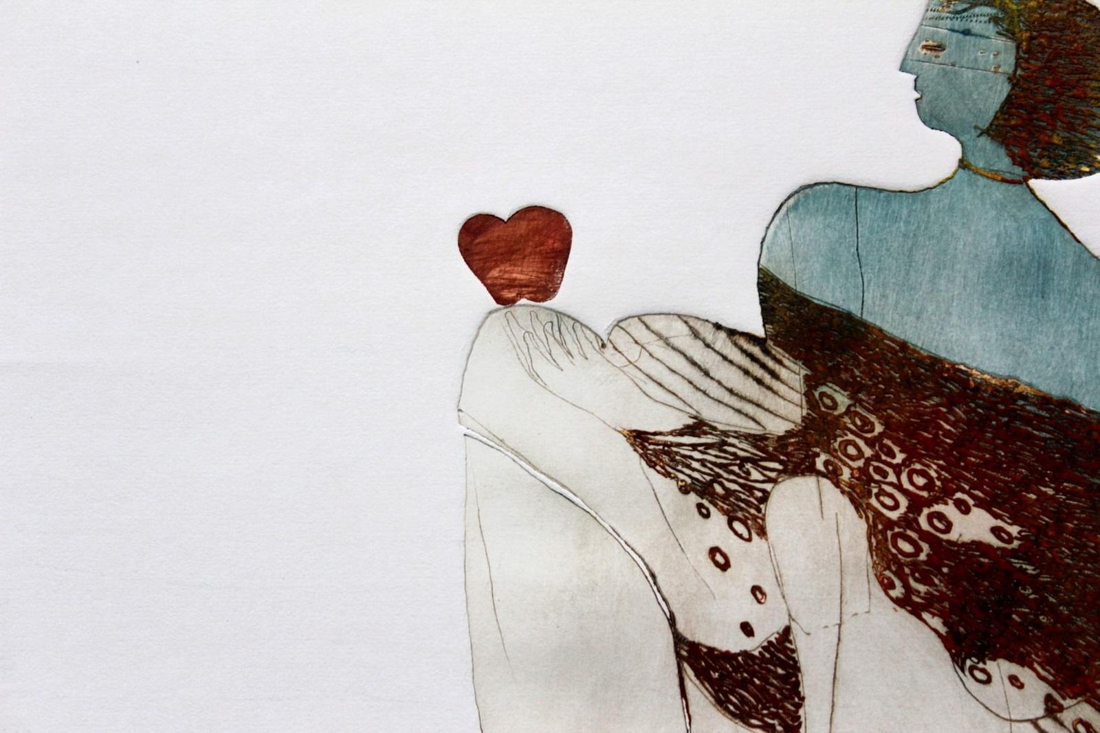 Marinko Jelacaeve   Xxi Century, Figurative Print, Colourful, Earth Tones2016 photo Art