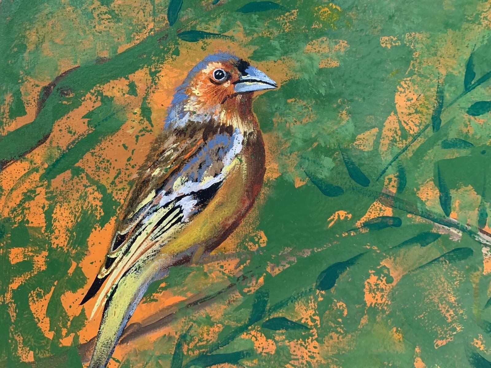 Magdalena Nałęczgardens Of Delight 27   Figurative Acrylic Painting Animals Bright Colours Birds2021 photo vinterior