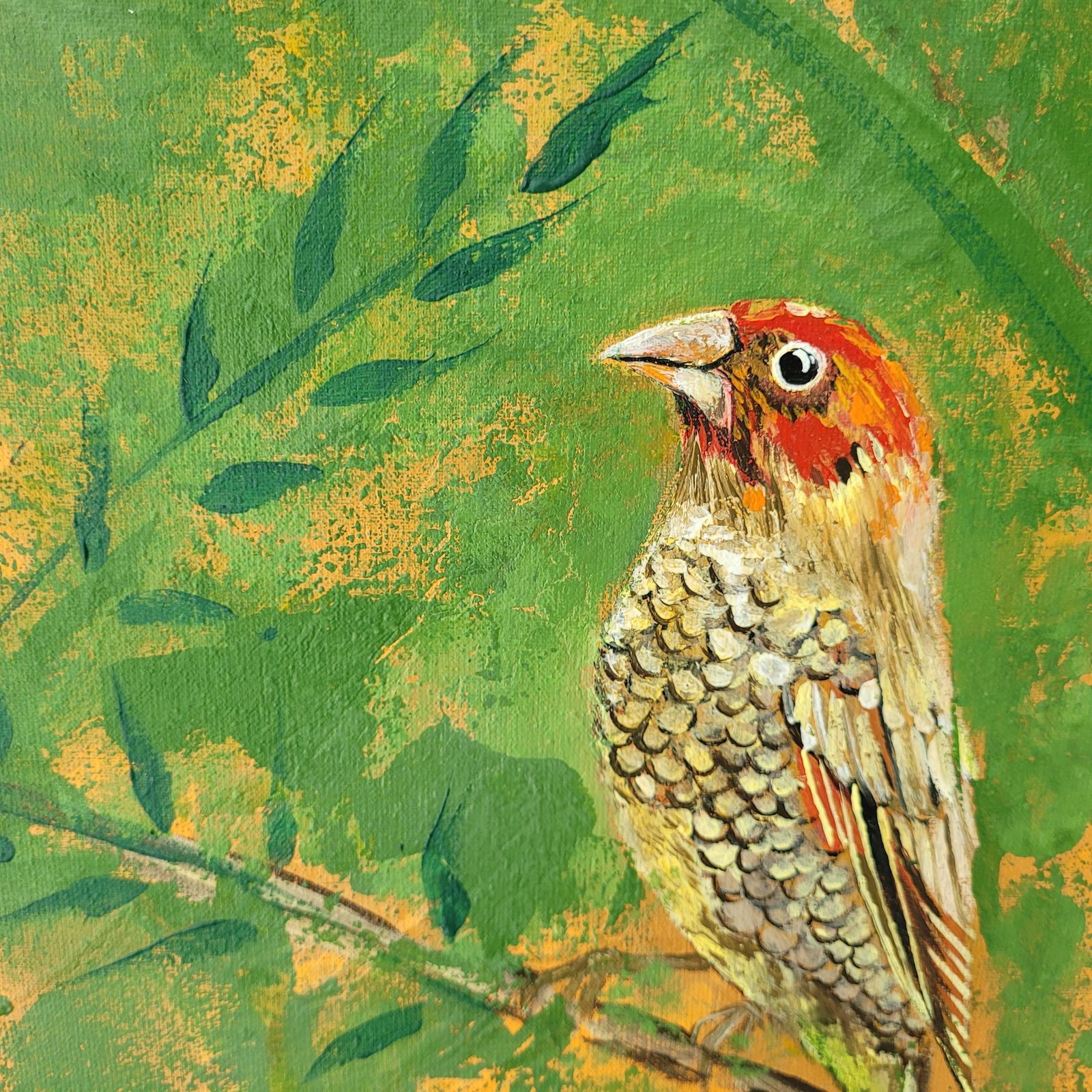 photo vinterior Magdalena Nałęczgardens Of Delight 27   Figurative Acrylic Painting Animals Bright Colours Birds2021