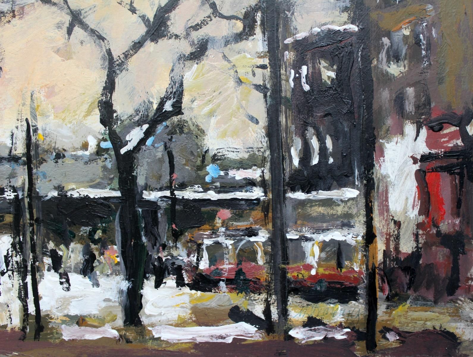 Magdalena Spasowiczthe New Town   Xxi Century, Oil On Canvas, Figurative, Landscape2001 photo for sale