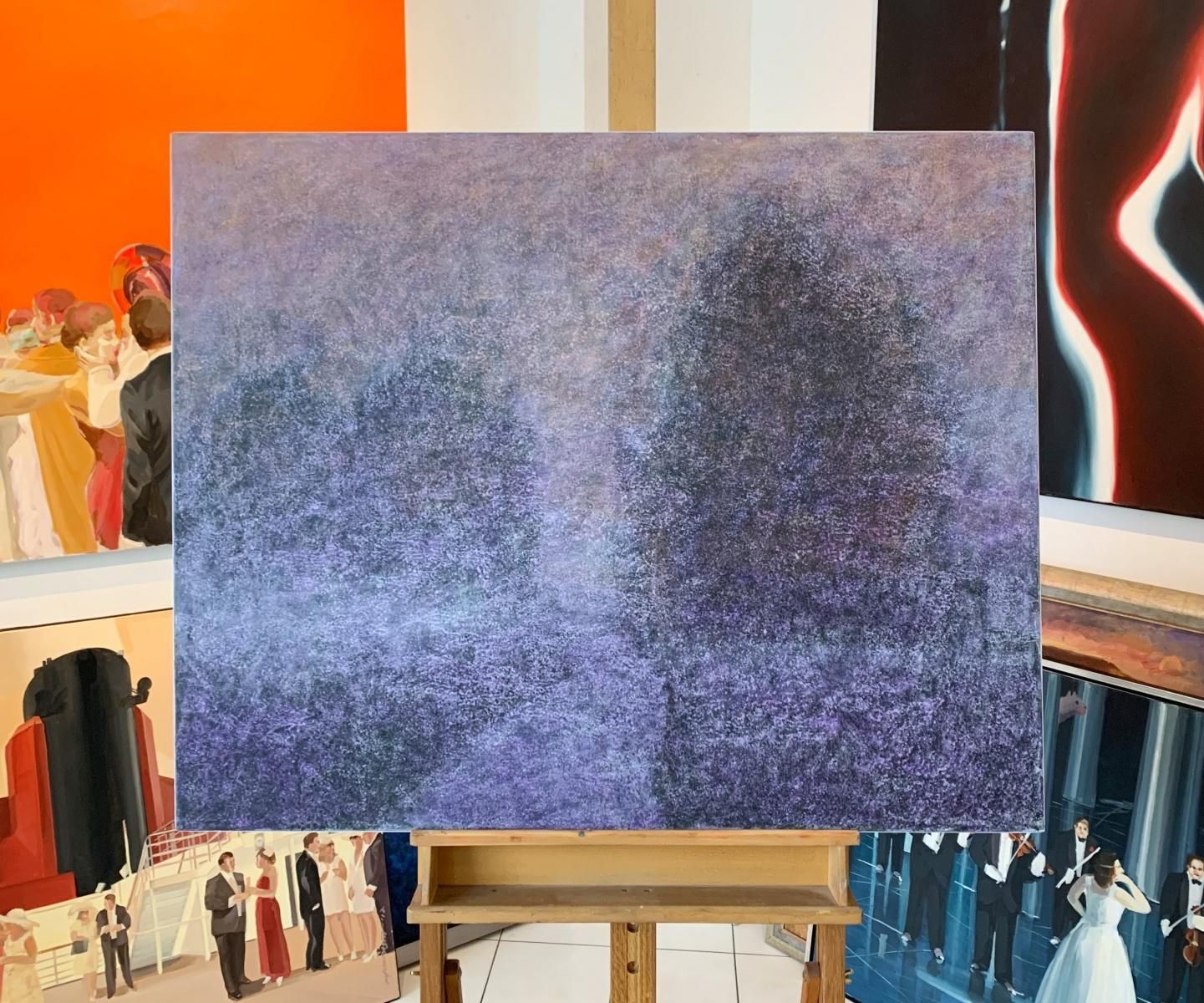 Tomek Mistakmelting Of Horizon   Acrylics Painting, Landscape & Abstract Painting, Purple2021 photo Art