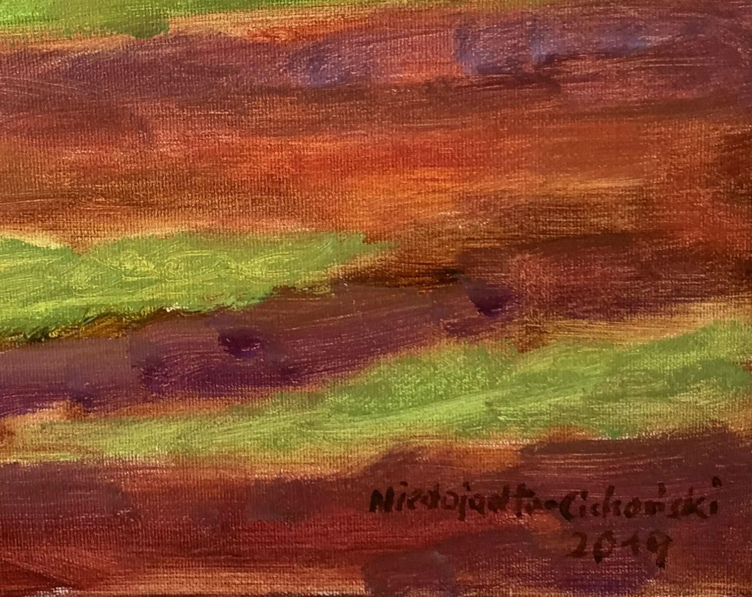 Marek Niedojadłoa Meadow   Xxi Century, Oil Landscape Painting, Colourful, Nature View2019 photo 850.0