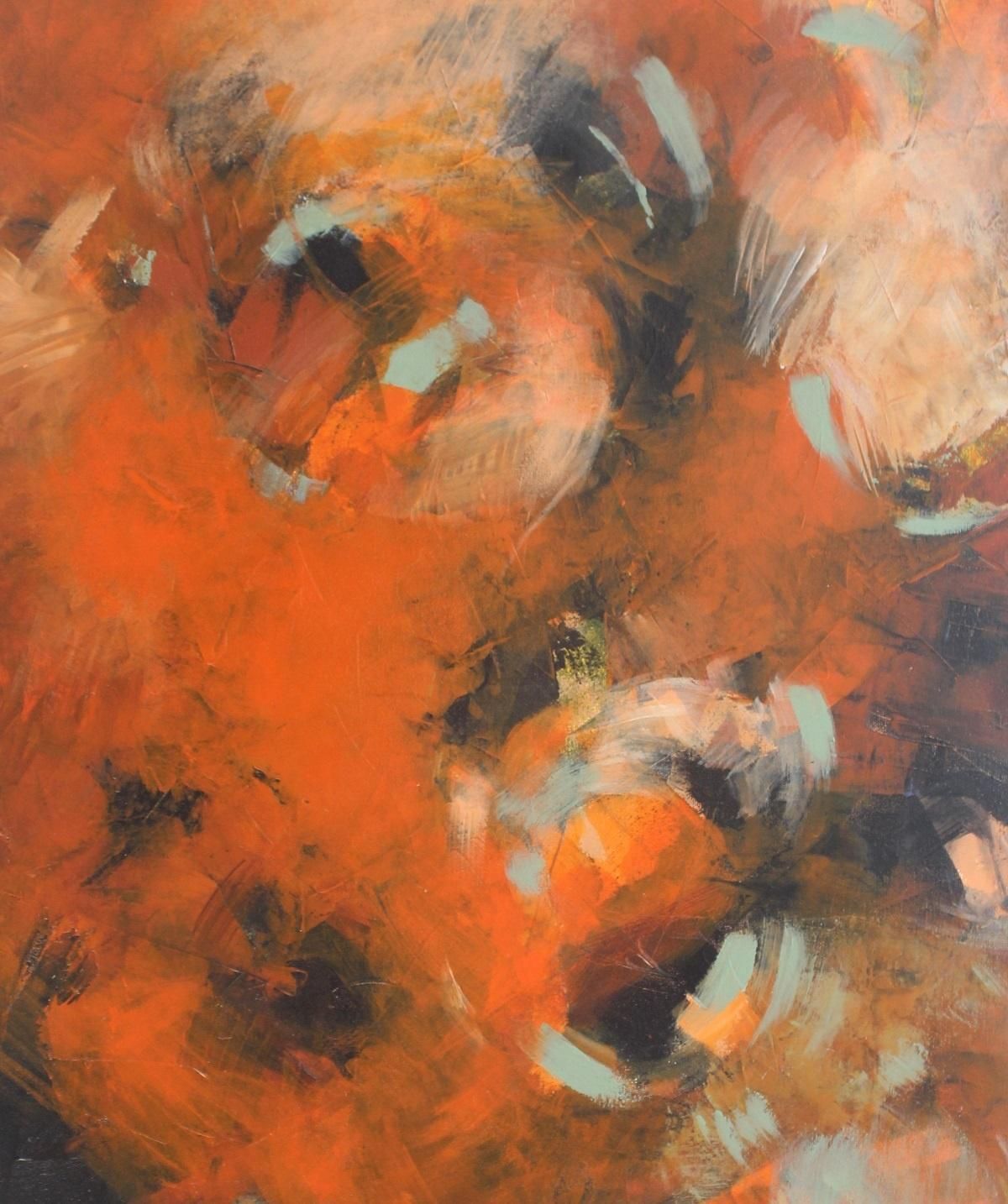 Lidia Domagałaheat   Xxi Century, Acrylic Painting, Abstraction, Colourful, Warm Tones2018 photo Art