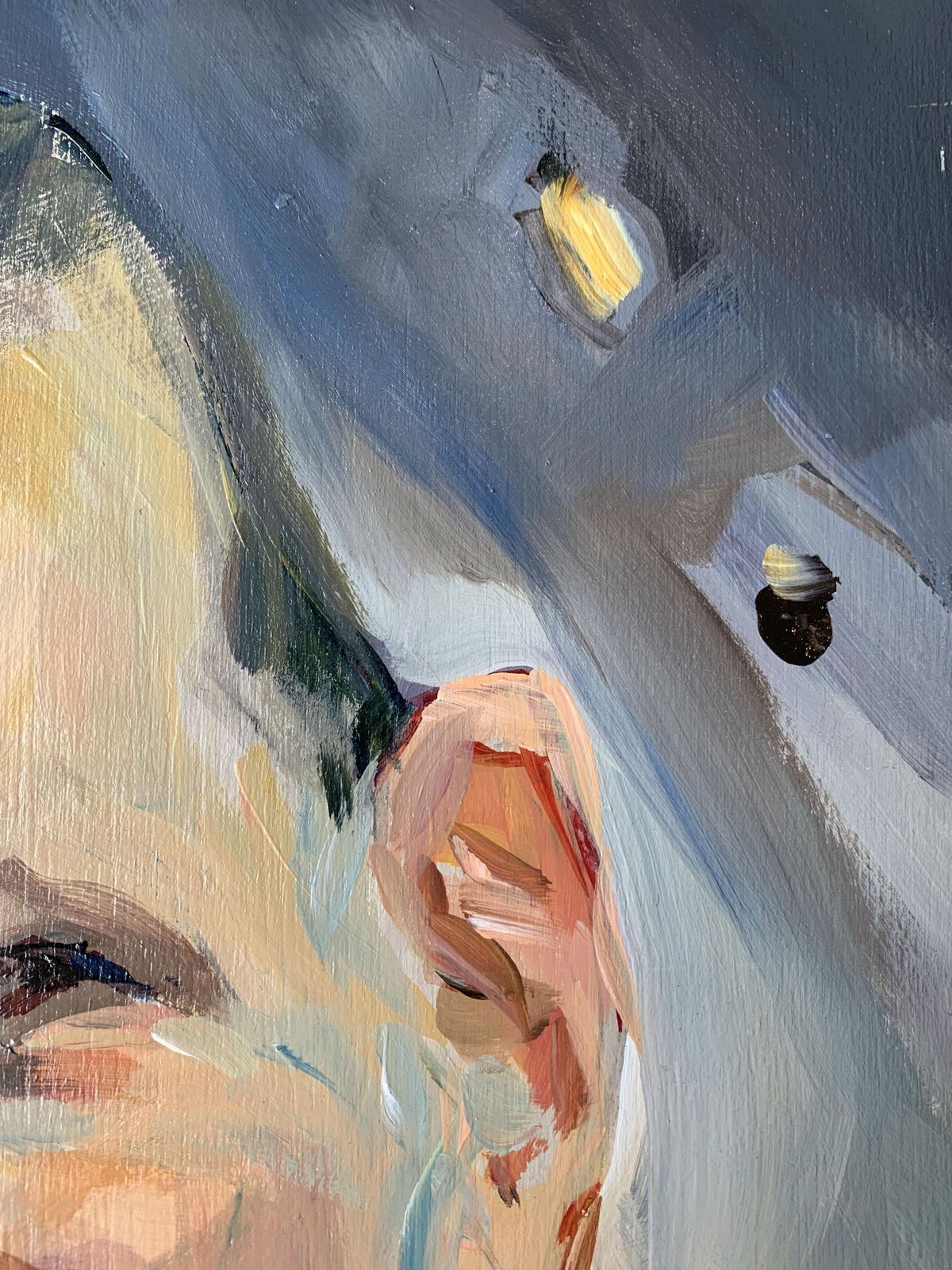 Janusz Szpytmourning At Gruszka's Place   Xxi Century, Contemporary Portrait Oil Painting2014 photo Art