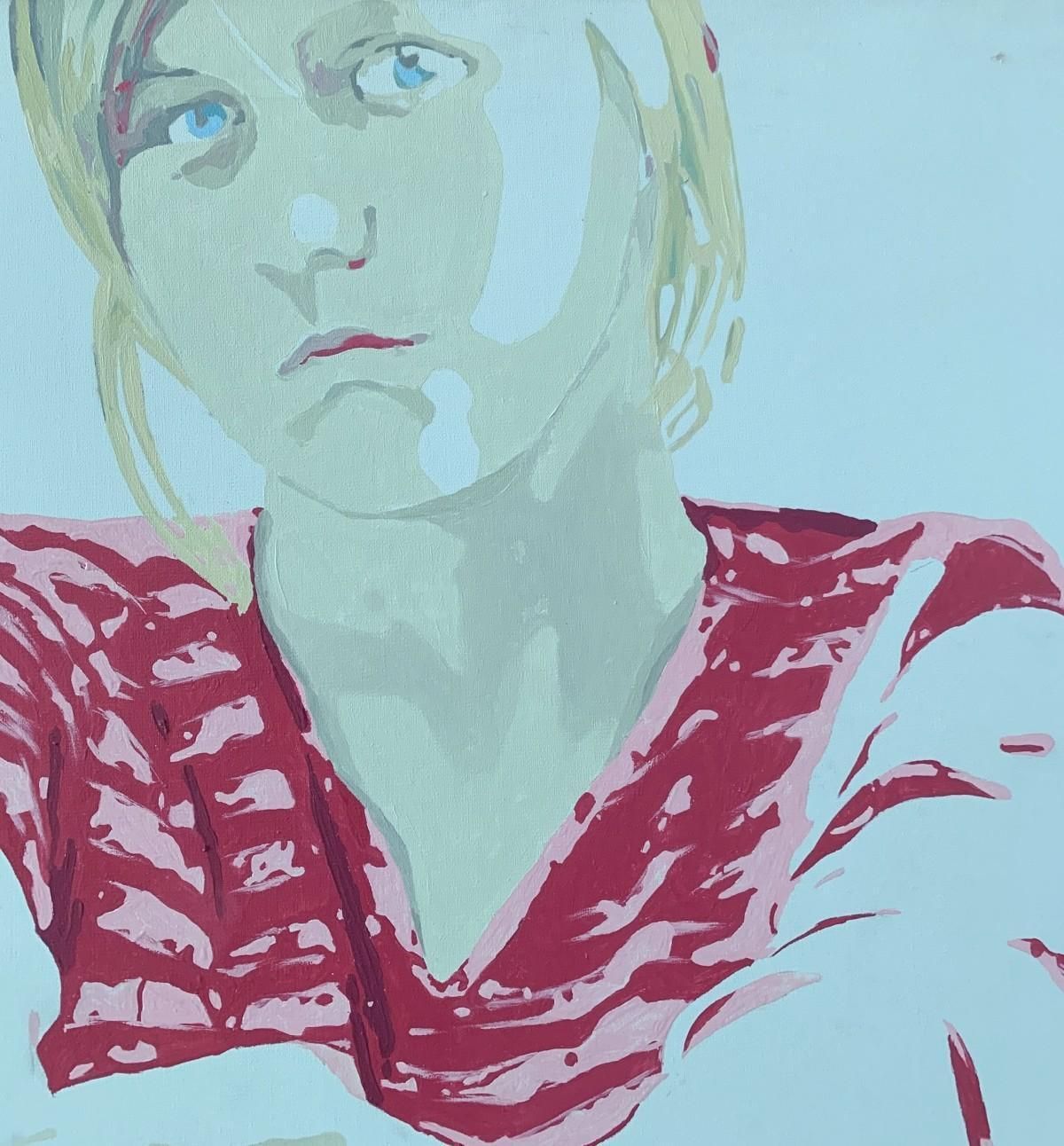 Joanna Woydaportrait   Xxi Century, Contemporary Figurative Acrylic Painting, Minimalism2005 photo Art