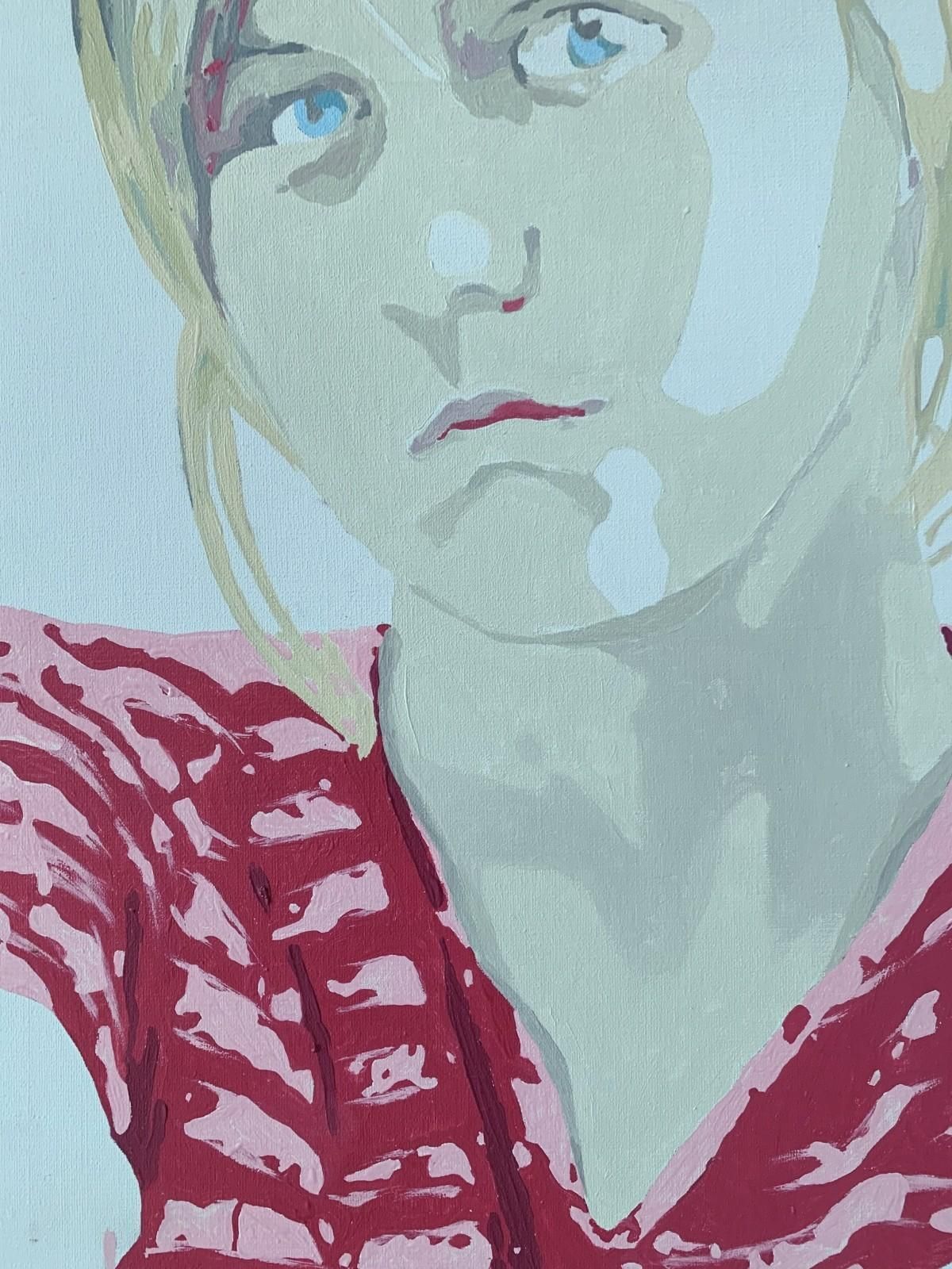Joanna Woydaportrait   Xxi Century, Contemporary Figurative Acrylic Painting, Minimalism2005 photo vinterior