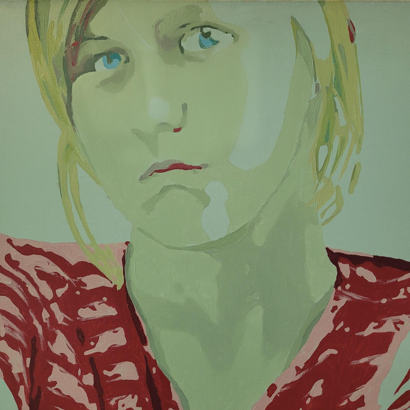 photo for sale Joanna Woydaportrait   Xxi Century, Contemporary Figurative Acrylic Painting, Minimalism2005