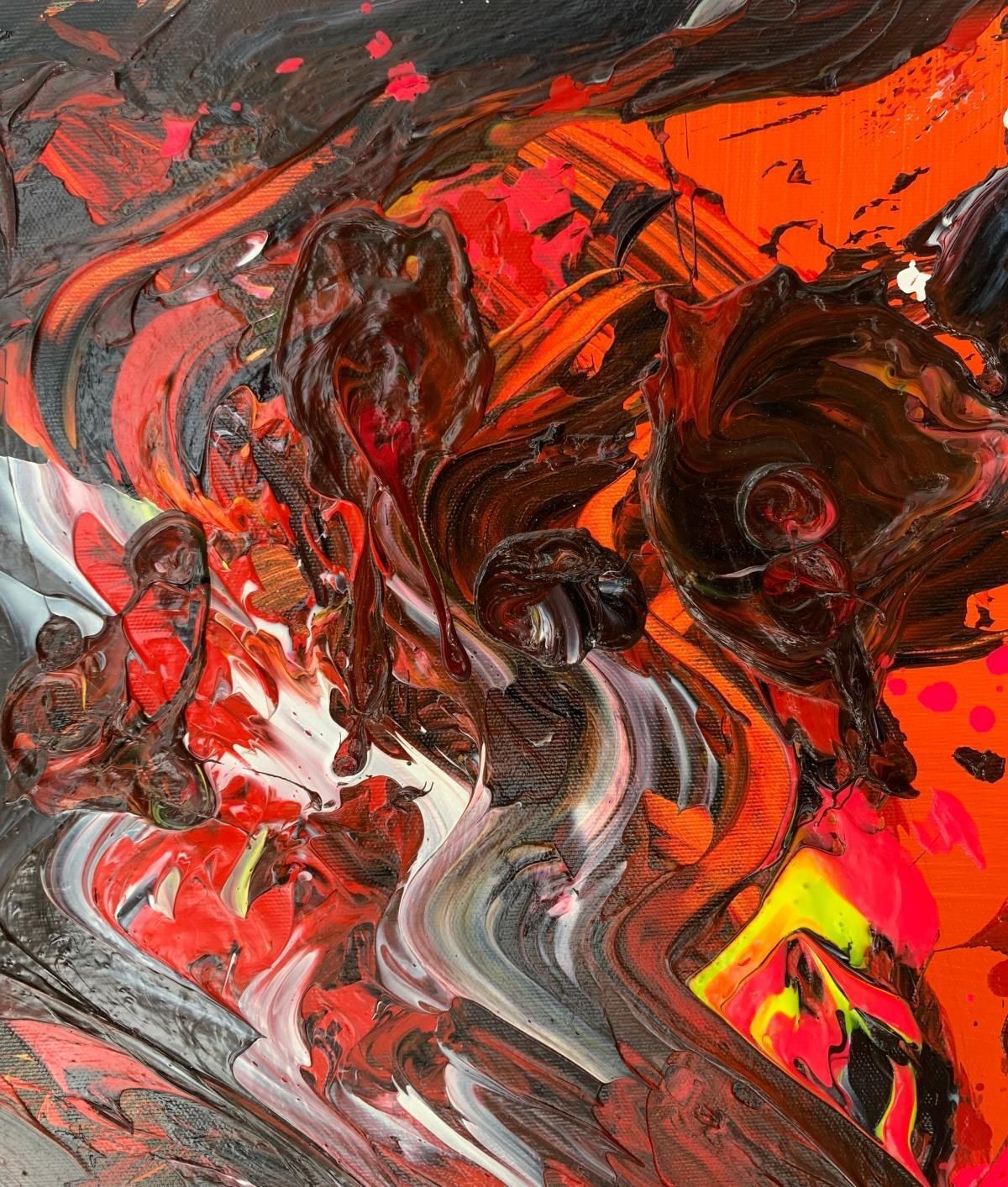 Franciszek Ledóchowskiapeiron 79. Acrylic Abstract Painting, Texture, Colorful, Polish Art2021 photo furniture
