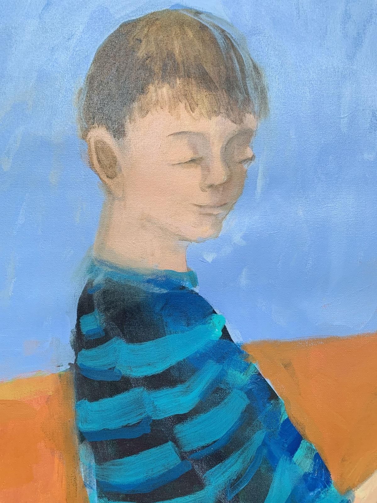 Monika Rossalittle Bird   Contemporary Figurative Oil Painting, Bright Colors2016 photo 1106.0