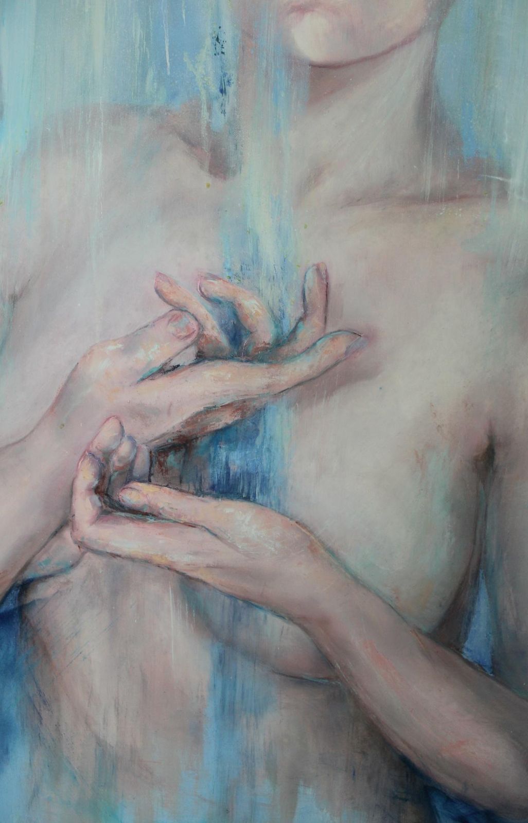 Joanna Sokolowskaenergy. Contemporary Figurative Realistic Acrylic On Canvas Painting, Nude2017 photo Art
