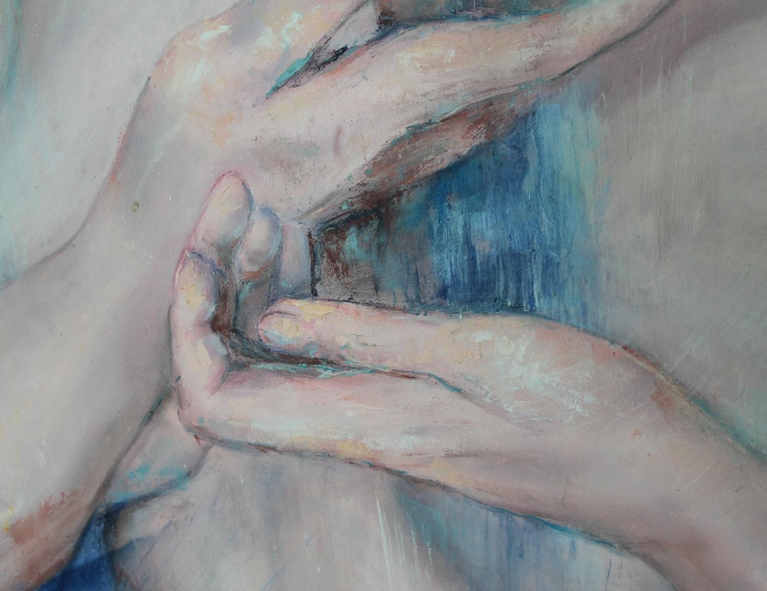 Joanna Sokolowskaenergy. Contemporary Figurative Realistic Acrylic On Canvas Painting, Nude2017 photo 1276.0