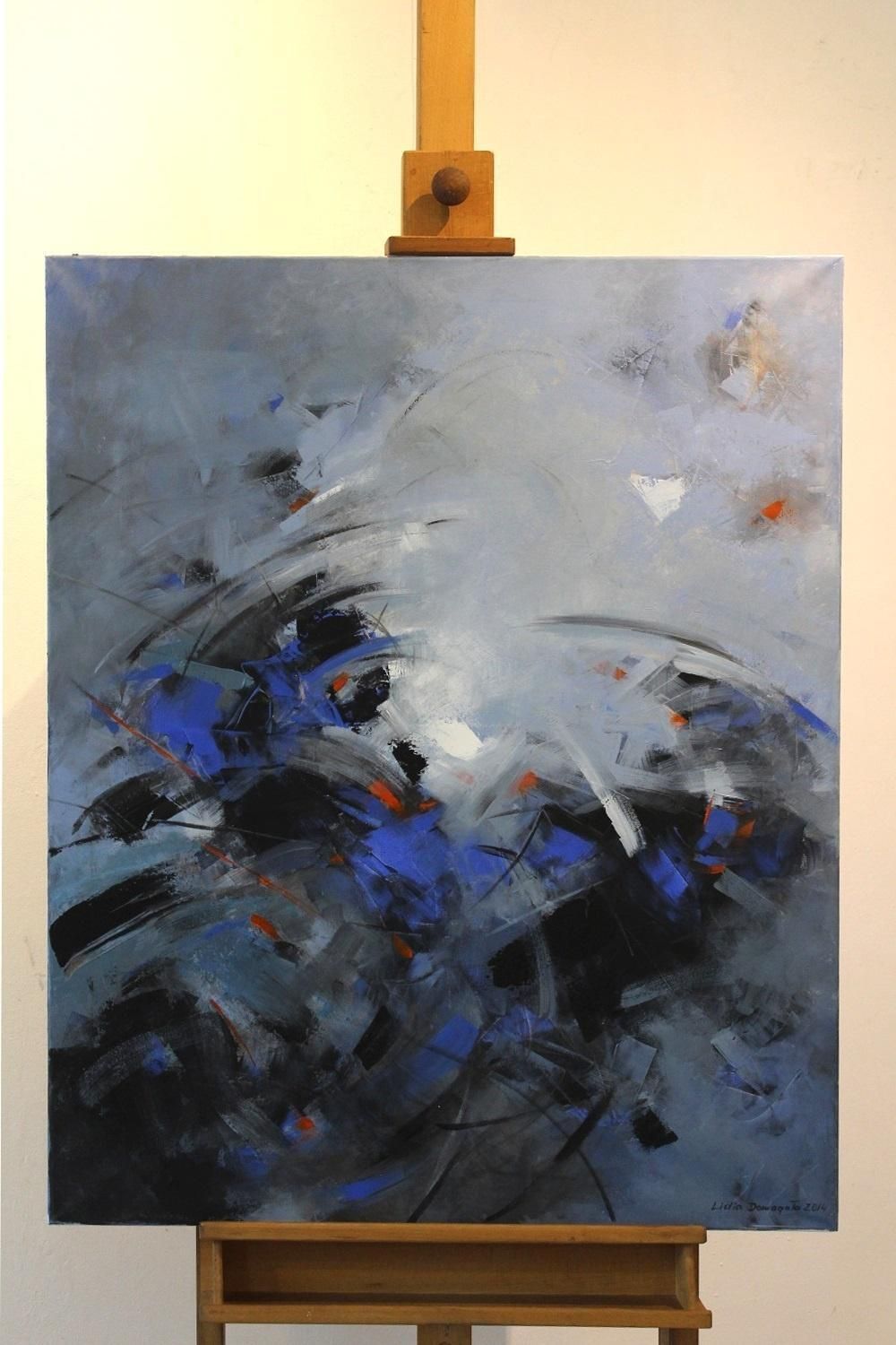 Lidia Domagałahalf Shadow   Xxi Century, Acrylic Painting, Abstraction, Colourful2014 photo for sale