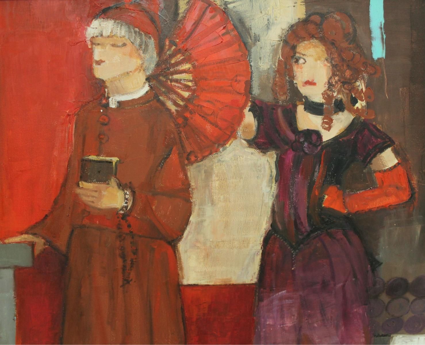 Malgorzata Rozmarynowskathe Struggle Between Good And Evil   Xxi Century, Figurative Oil Painting2012 photo 1361.0