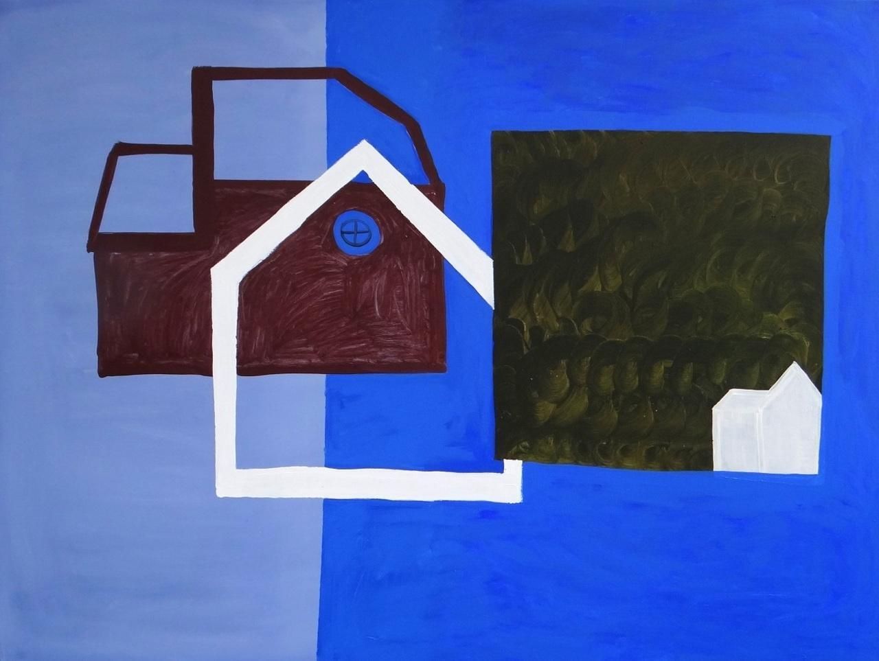 Joanna Mrozowskaestate 4. Contemporary Figurative Acrylic On Canvas, Minimalistic, Polish Artist2019